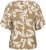 Kaffe Curve Marla Blouse Oak Chalk Leaf - Blusen - 