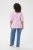 Kaffe Curve Marla Blouse Pink Frosting Chalk Leaf - Blusen - 