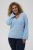 Kaffe Curve Jilanda V-Neck Pullover Blue - Pullover & Strickmode - 