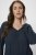 Kaffe Curve Ami Langarm Bluse Mitternachtsmarine - T-Shirts - 