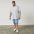 North Latitude 61147 Chino-Shorts Mittelblau - Herrenshorts - Herrenshorts in großen Größen