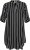 Kaffe Curve Milana Shirt Kleid Schwarz / Chalk Streifen - Kleider - 