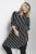 Kaffe Curve Milana Shirt Kleid Schwarz / Chalk Streifen - Kleider - 