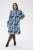 Kaffe Curve Sasja Kleid Blue Snake Flower - Kleider - 