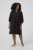Kaffe Curve Dina Dress Black Deep - Midikleider - 