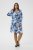 Kaffe Curve Aliana Dress Blue Flower Animal - Midikleider - 