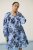Kaffe Curve Aliana Dress Blue Flower Animal - Midikleider - 