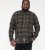 D555 Destin Checked Long Sleeve Shirt Black/Tan Check - Langärmlige hemden - 