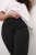 Kaffe Curve Jenna Ausgestellte Leggings Tiefschwarz - Jeans & Hosen in Großen Größen – Plus Size Damenmode - 