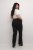 Kaffe Curve Jenna Ausgestellte Leggings Tiefschwarz - Jeans & Hosen in Großen Größen – Plus Size Damenmode - 