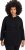 Ulla Popken Teddy Fleece Hooded Zip Neck Sweatshirt Black - Hoodies & Sweatshirts - 