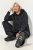 Ulla Popken Sweater Knit Fleece Hoodie Black - Hoodies & Sweatshirts - Kuschelige Sweatshirts & Strick