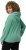 Ulla Popken Drawstring Hem Two-Tone Knit Hoodie Emerald Green - Hoodies & Sweatshirts - 