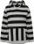 Ulla Popken Mixed Stripe Long Sleeve Hoodie Black - Hoodies & Sweatshirts - Kuschelige Sweatshirts & Strick