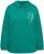 Ulla Popken Face Graphic Long Sleeve Hoodie Emerald Green - Hoodies & Sweatshirts - Kuschelige Sweatshirts & Strick