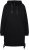 Ulla Popken Longline Lace Up Hoodie Black - Hoodies & Sweatshirts - 