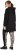 Ulla Popken Longline Lace Up Hoodie Black - Hoodies & Sweatshirts - 