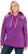 Ulla Popken Waffle Pique Contrast Color Hoodie Dark Purple - Hoodies & Sweatshirts - 