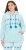 Ulla Popken Plush Alpine Striped Motif Loungewear Hoodie Baby Blue - Hoodies & Sweatshirts - 
