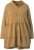 Ulla Popken Tiered Flounce Panel Zip Up Hoodie Mocha Brown - Hoodies & Sweatshirts - Kuschelige Sweatshirts & Strick