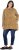 Ulla Popken Tiered Flounce Panel Zip Up Hoodie Mocha Brown - Hoodies & Sweatshirts - Kuschelige Sweatshirts & Strick
