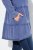 Ulla Popken Tiered Flounce Panel Zip Up Hoodie Atlantic Blue - Hoodies & Sweatshirts - Kuschelige Sweatshirts & Strick