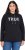 Ulla Popken TRUE Lettering Hoodie Black - Hoodies & Sweatshirts - Kuschelige Sweatshirts & Strick