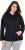 Ulla Popken Eyelet Embroidered Zip-Up Hoodie Black - Hoodies & Sweatshirts - Kuschelige Sweatshirts & Strick