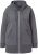 Ulla Popken Decorative Seam Zip-Up Hoodie Graphite Grey - Hoodies & Sweatshirts - 