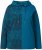 Ulla Popken Split Print LOVE Hoodie Teal - Hoodies & Sweatshirts - 