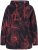 Ulla Popken Fleece Flower Print Zip-Up Hoodie Black - Hoodies & Sweatshirts - 