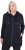 Ulla Popken Contrast Piping Zip-Up Hoodie Black - Hoodies & Sweatshirts - 