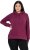 Ulla Popken Relaxed Fit Long Sleeve Hoodie Dark Berry - Hoodies & Sweatshirts - 