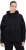 Ulla Popken Mix Fabric Reflective Trim Zip Hoodie Black - Hoodies & Sweatshirts - 
