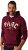 JP1880 Hoodie with Embroidery Aubergine - Herren-sweater und -hoodies - Herren-Sweater und -Hoodies in großen Größen