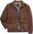 JP1880 Finest Goat Suede Leather Blouson Tobacco Brown - Herren jacken - Herren Jacken in großen Größen