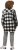 Ulla Popken Mixed Plaid Long Sleeve Button Down Shacket Black - Jacken - 