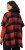 Ulla Popken Oversized Plaid Wing Collar Poncho Red Orange - Jacken - Damenjacken in großen Größen