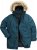 Men Plus Parka With Fur Hood Dark Green - Herren jacken - Herren Jacken in großen Größen