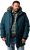 Men Plus Parka With Fur Hood Dark Green - Herren jacken - Herren Jacken in großen Größen
