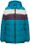 Ulla Popken HYPRAR Striped Triple Function Fully Lined Quilted Jacket Dark Petrol - Jacken - Damenjacken in großen Größen