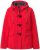 Ulla Popken HYPRAR Toggle Button Microfleece Lined Jacket Salsa Red - Jacken - Damenjacken in großen Größen