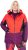 Ulla Popken HYPRAR Performance Colorblock Ski Jacket Coral - Jacken - Damenjacken in großen Größen