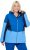 Ulla Popken HYPRAR Performance Colorblock Ski Jacket Denim Blue - Jacken - 