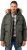 JP1880 Quilted Parka Lightweight and Warm with Faux Fur Hood Dark Green - Herren jacken - Herren Jacken in großen Größen