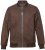 JP1880 Jacket Buffed Nubuck Lamb Leather Brown - Herren Jacken in großen Größen - Herren Jacken in großen Größen