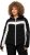Ulla Popken HYPRAR Chevron Stripe Triple Function Quilted Fully Lined Ski Jacket Black - Jacken - 