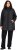 Ulla Popken HYPRAR Mixed Texture Water-Repellent Jacket Black - Jacken - Damenjacken in großen Größen