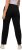 Ulla Popken Side Stripe Adjustable Drawstring Waist Joggers Black - Jeans & Hosen in Großen Größen – Plus Size Damenmode - 