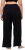 Ulla Popken Wide Leg Smocked Waist Knit Pants Black - Jeans & Hosen in Großen Größen – Plus Size Damenmode - 